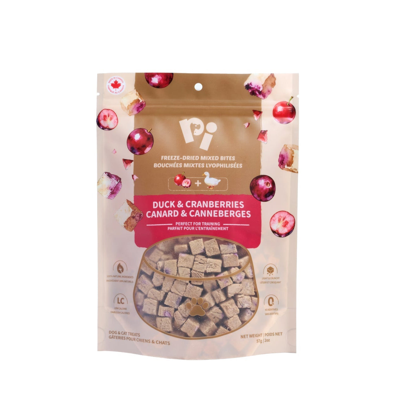 PI Freeze-Dried Mixed Bites - Duck & Cranberries
