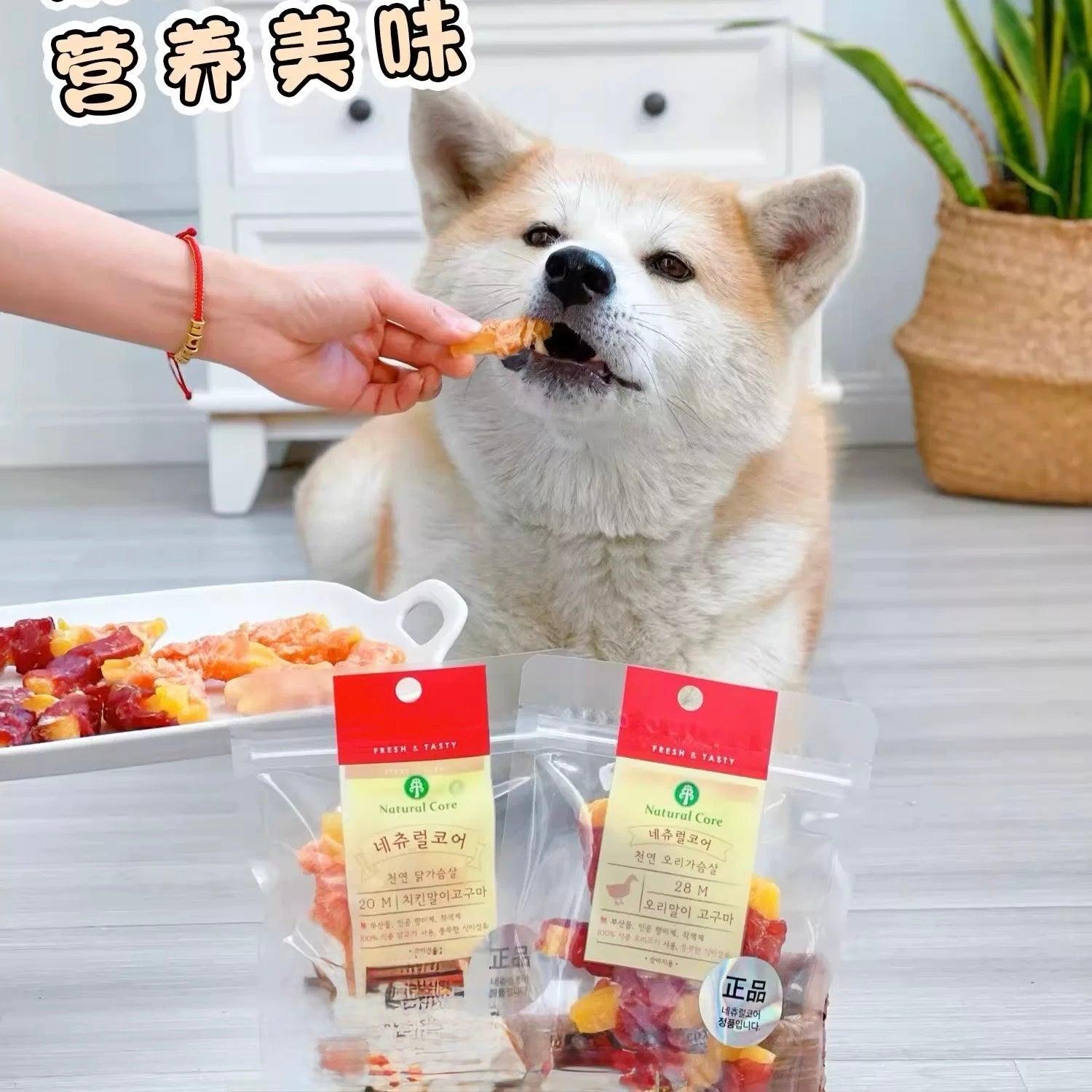 Natural Core 肉肉缠薯条磨牙棒 中小型犬 训练磨牙必备鸡肉/鸭肉可选 一袋110g - Maokidspet