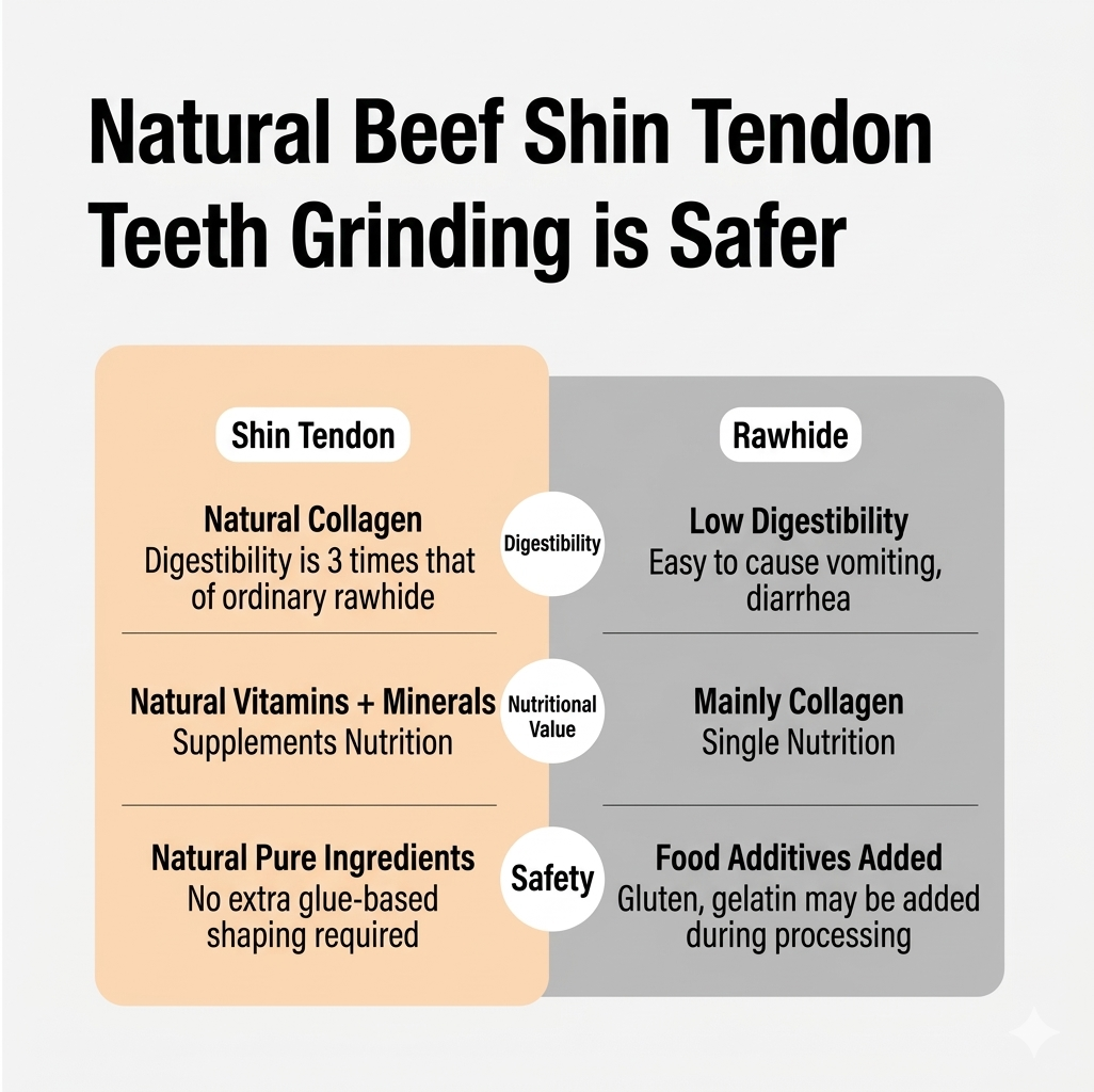 Yeepet 脆骨磨牙棒 宠物狗狗零食 天然牛蹄筋皮 中小型犬洁牙棒训练奖励 两种口味可选 一盒180g