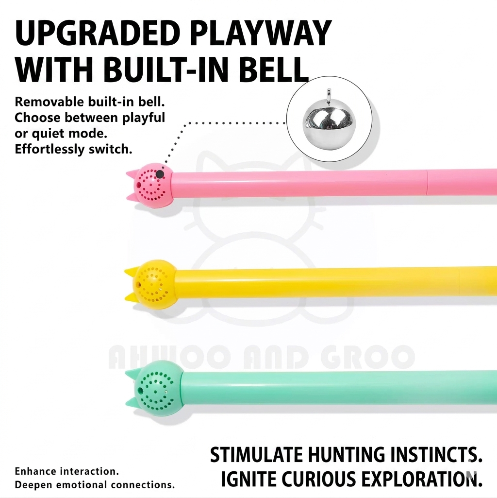 Ahwoo and Groo Macaron Cute Silicone Tail Cat Wands