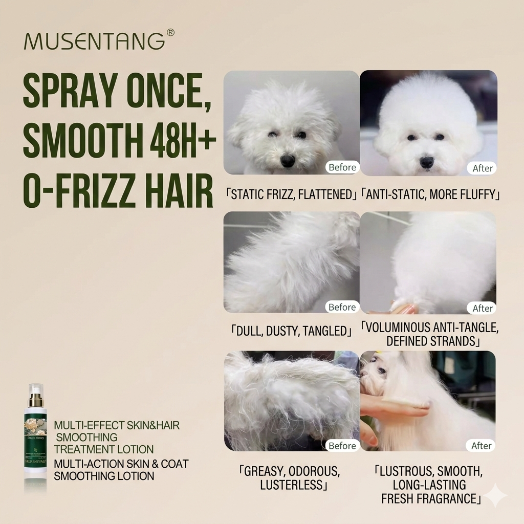 MUSENTANG Magic Spray | 5-in-1 Pet Multi-Effect Skin & Hair Smoothing Treatment