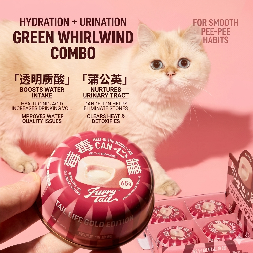 Furrytail Raspberry & Pork Lava Heart Wet Cat Food