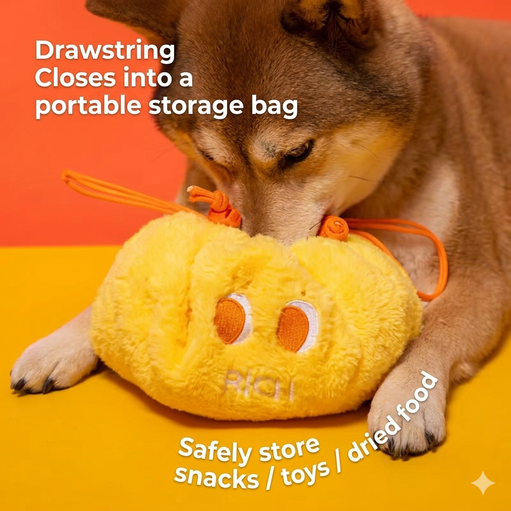 Petsville 2-in-1 Snuffle Mat for Dog - Interactive Slow Feeder & Travel Foraging Toy