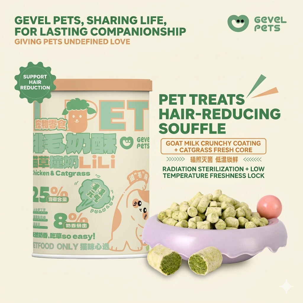 Gevel Pets Chicken Hairball Relief Freeze-Dried Treats - 40g