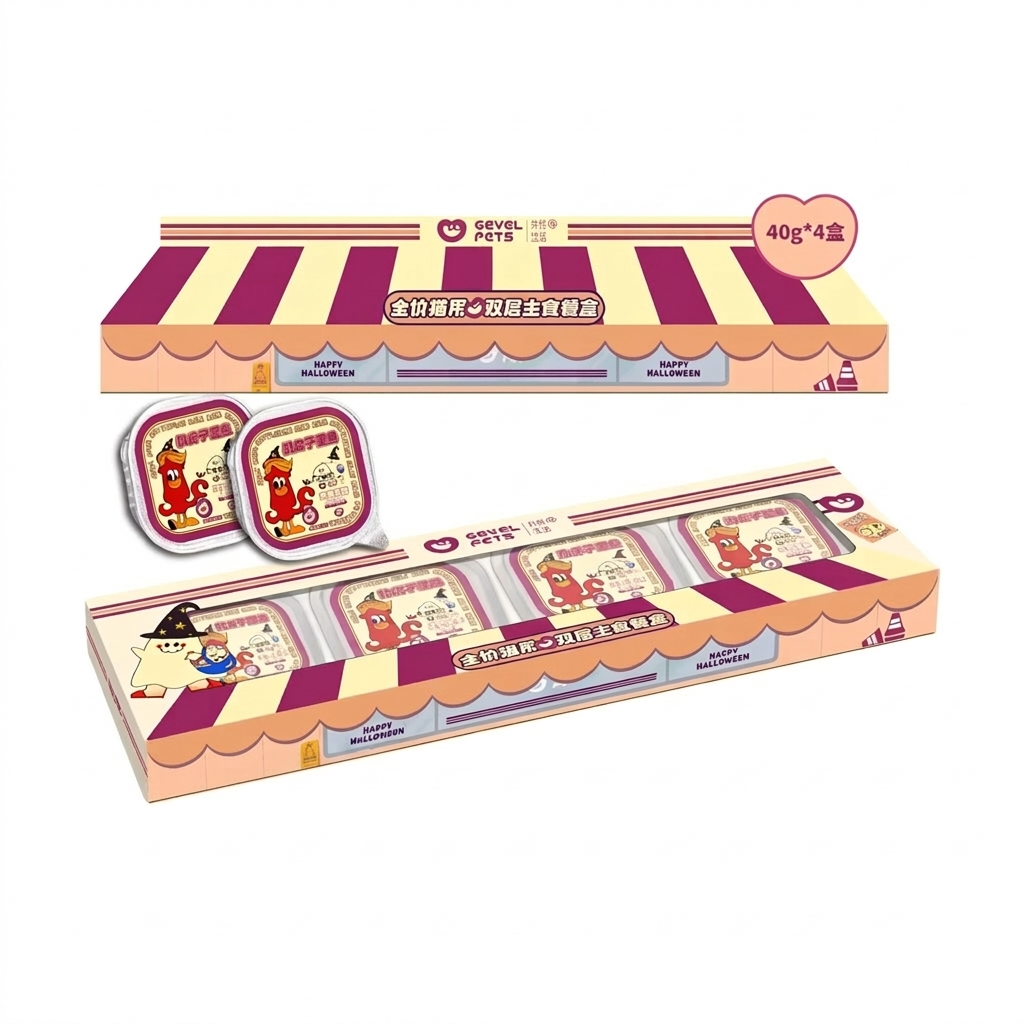 Gevel Pet Milk & Cuttlefish Dual-Layer Wet Cat Food - Limited Edition