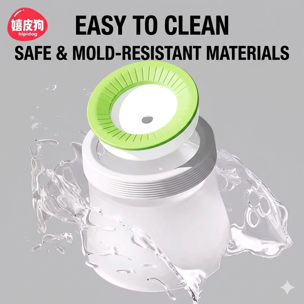 嬉皮狗 狗狗不湿嘴悬浮水碗 防湿嘴喝水器 漂浮水盆 宠物护颈饮水器 防打翻 两色两种Size可选