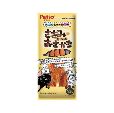 日本Petio 猫咪专用鸡肉绕小鱼干磨牙零食 洁牙必备 一袋25g入 - Maokidspet