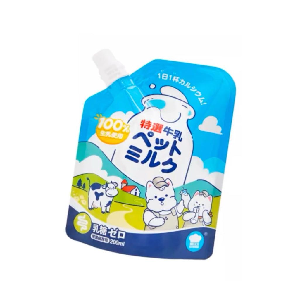 地狱厨房 犬猫通用牛乳 0乳糖 成猫幼猫成犬幼犬通用 一袋200ml - Maokidspet