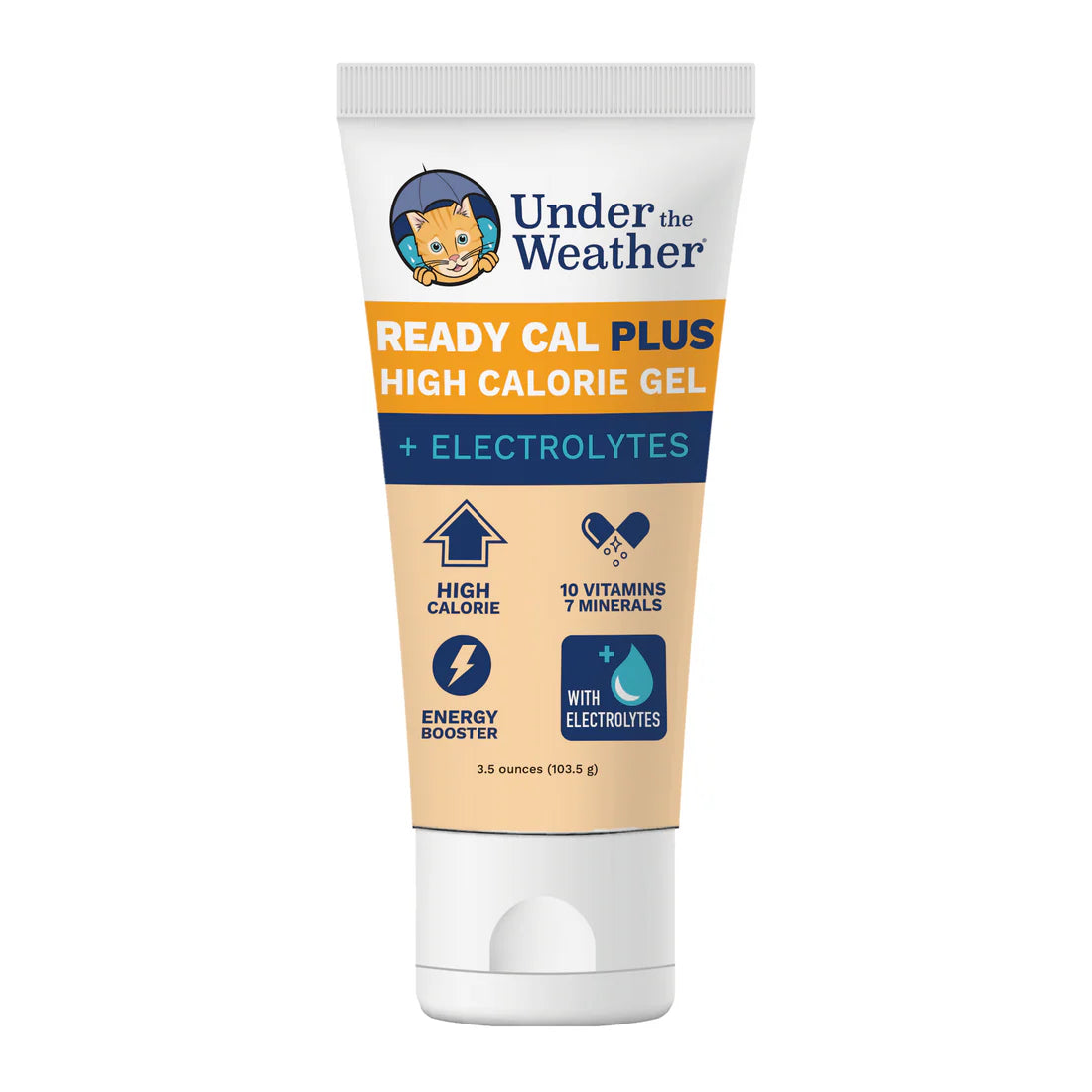 UnderTheWeather 猫咪专用高卡路里营养补充营养膏 白身鱼高适口性 自带刻度精准喂食 一管80cc