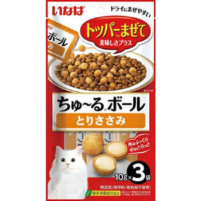 日本Ciao 猫咪专用奶油夹心球 训练小食/拌粮必备 四口味可选 一袋3条入 10g*3袋 - Maokidspet