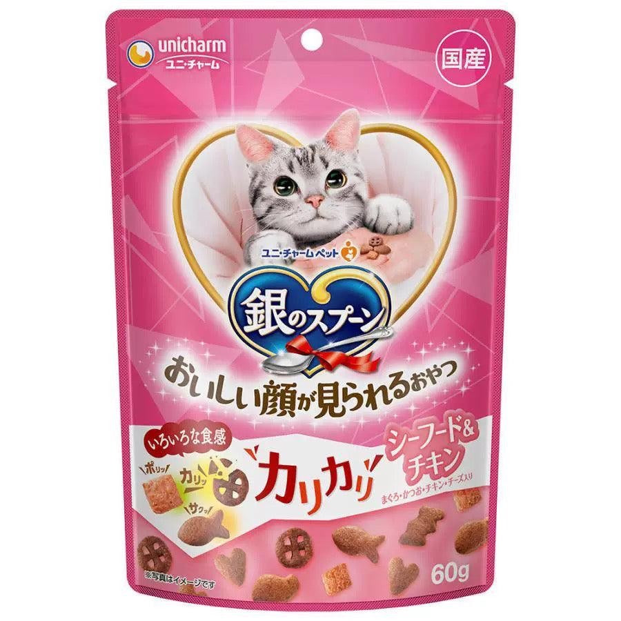 Unicharm Crunchy Cat Cookies - Tuna, Chicken & Cheese - 60g