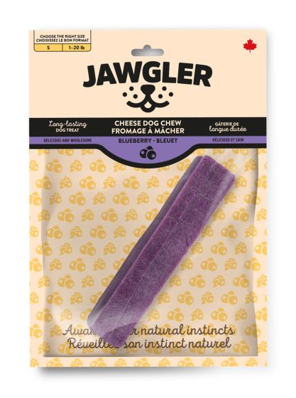 Jawgler Cheese Dog Chew - Blueberry Flavor