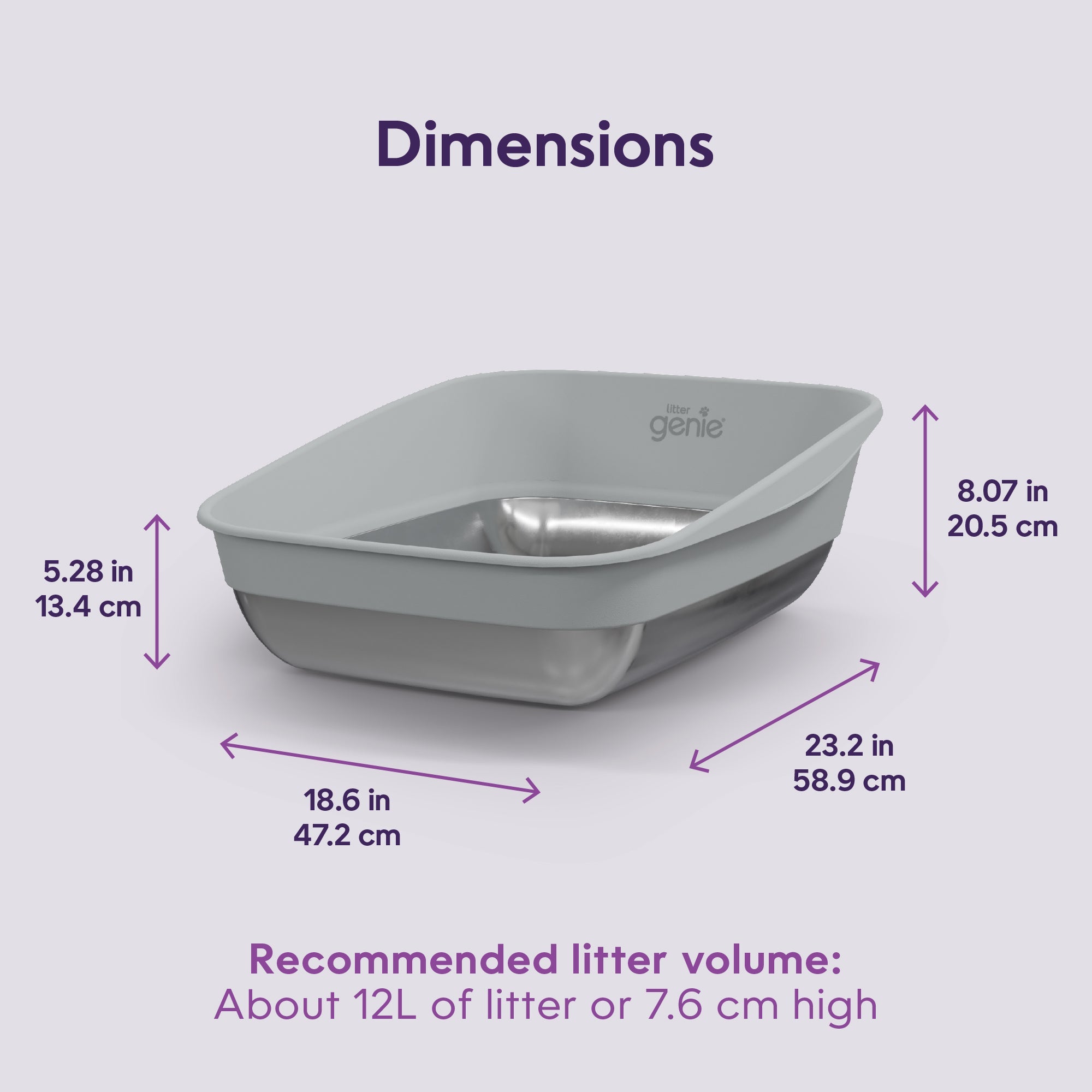 Litter Genie Platinum Litter Box