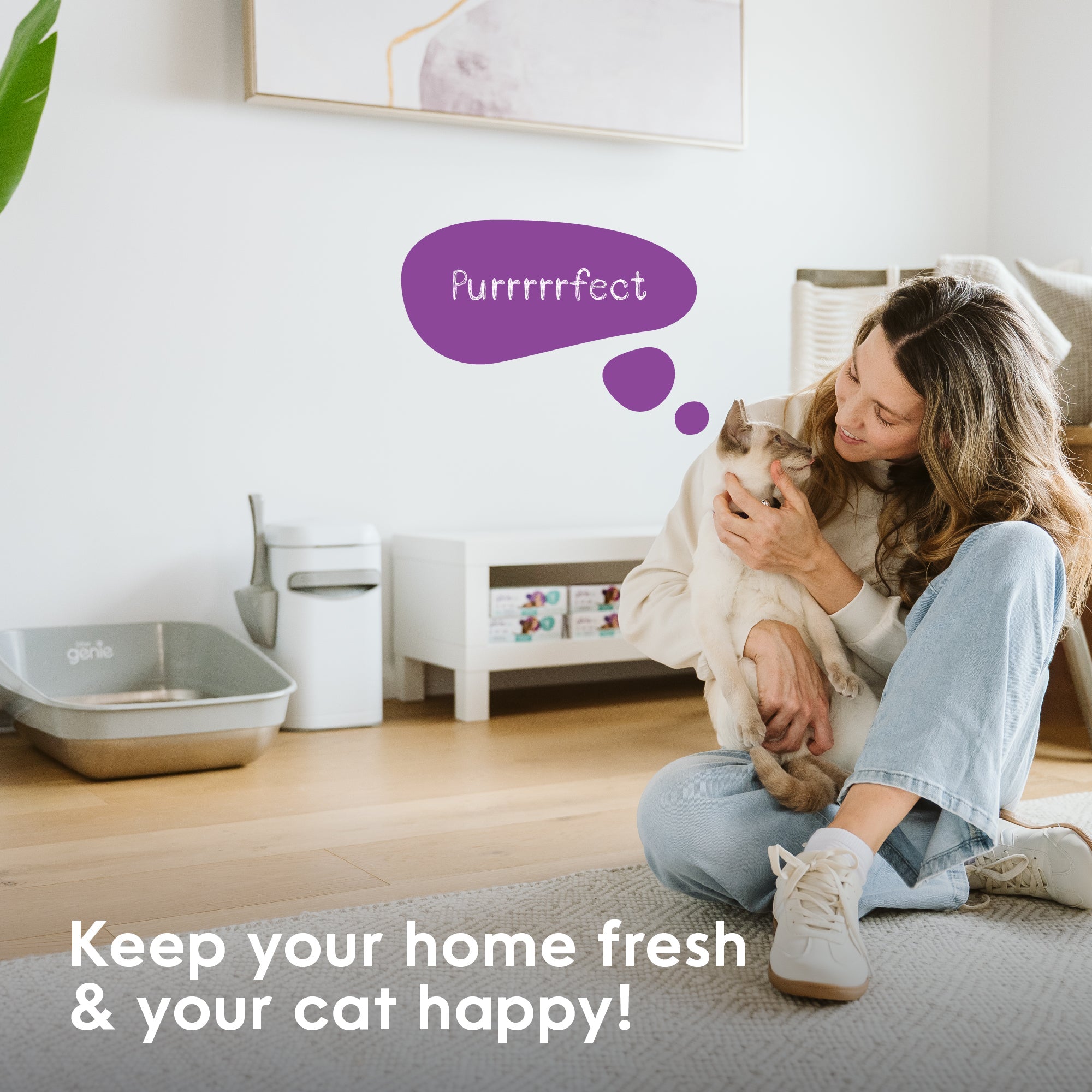 Litter Genie Platinum Litter Box