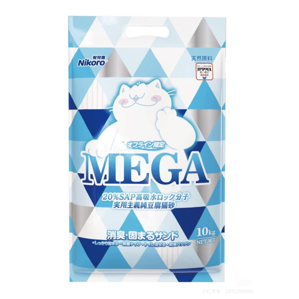 Nikoro MEGA Value Bag - Tofu Litter + 20%SAP - 10kg Bag