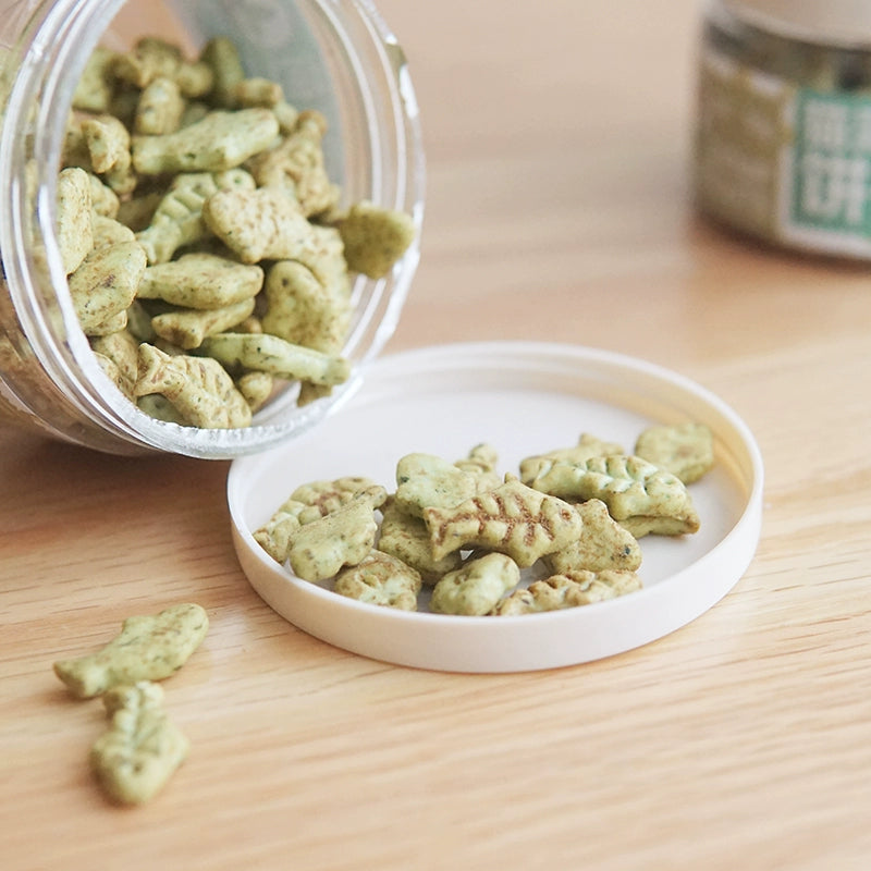 益和 猫薄荷小鱼化毛饼干 磨牙洁牙洁齿清新口气去毛球饼干 一盒50g 三文鱼口味