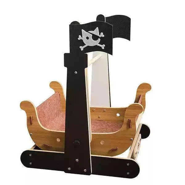 Miaofairy Pirate Ship Cat Hammock Swing Bed