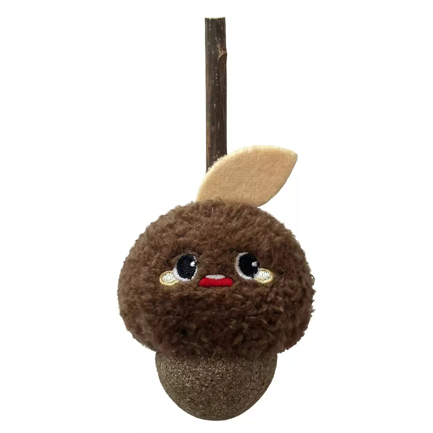TOOCAT Hazelnut Shaped Cat Chew Toy with Matatabi Stick