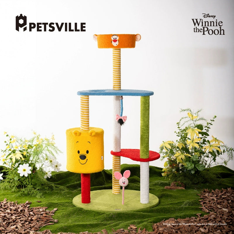 Petsville Winnie the Pooh Series Cat Tree – Jumping Party Tower