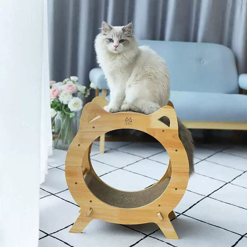 Miaofairy Round TV-Shaped Cat Scratcher