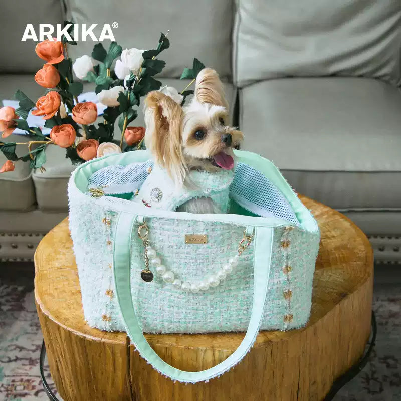 Arkika Chic Quilted Pet Bag For Cat & Dog