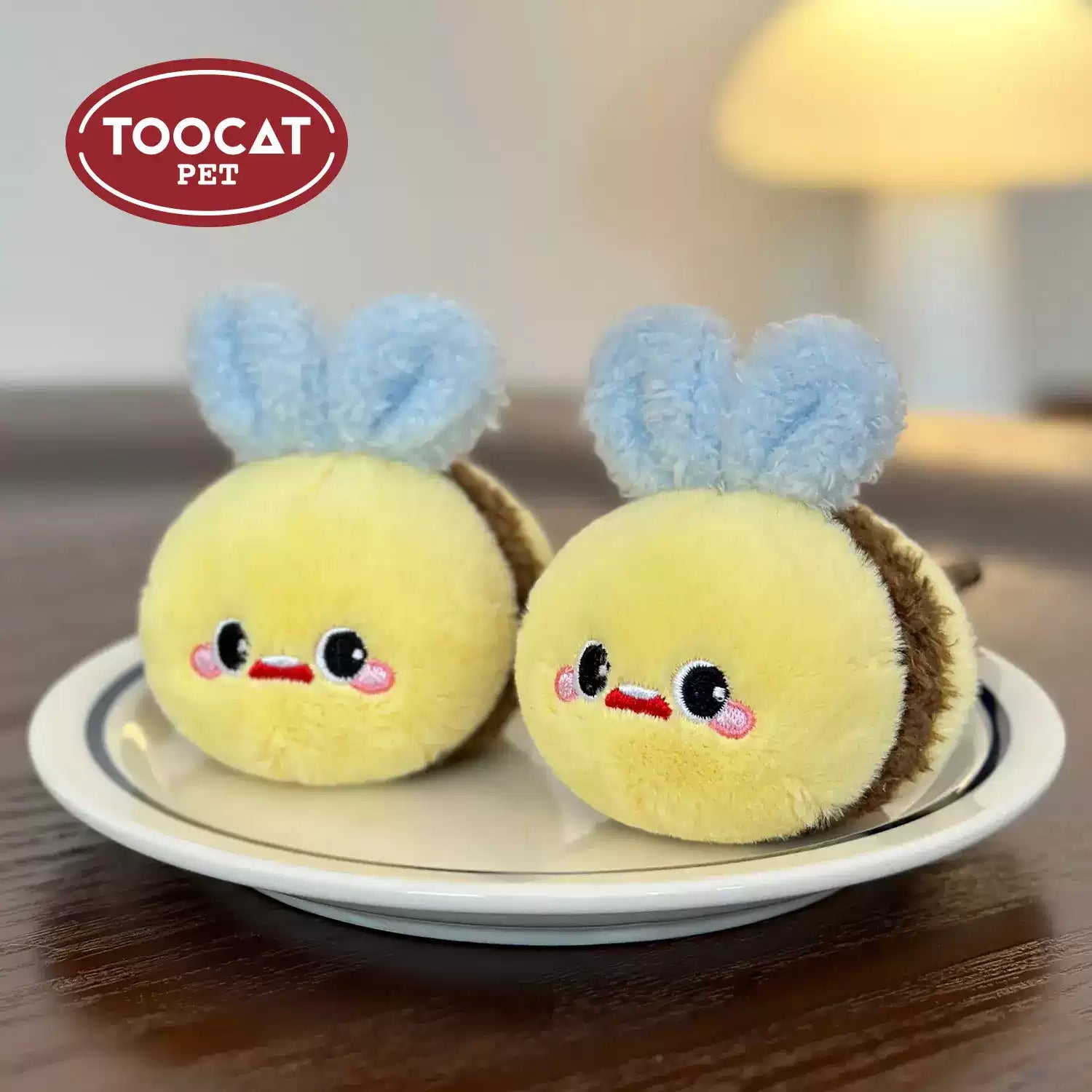 TOOCAT Bee Shaped Chewable Cat Toy with Matatbi
