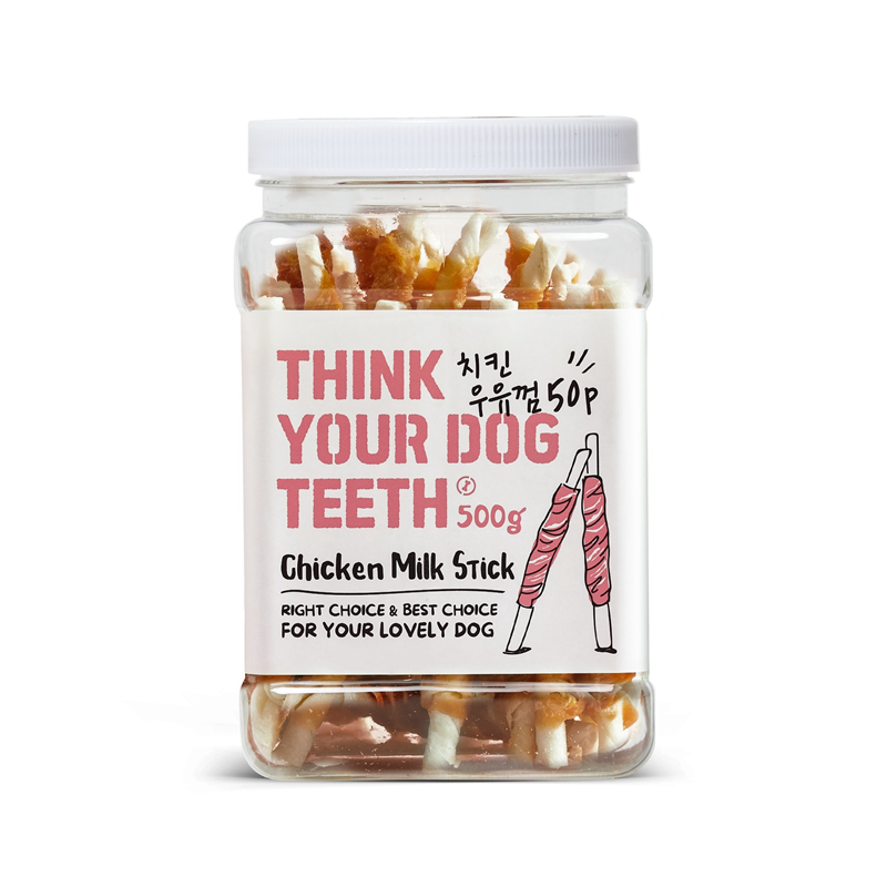 The Zoos Chicken Wrapped Milk Rawhide Chew Rolls