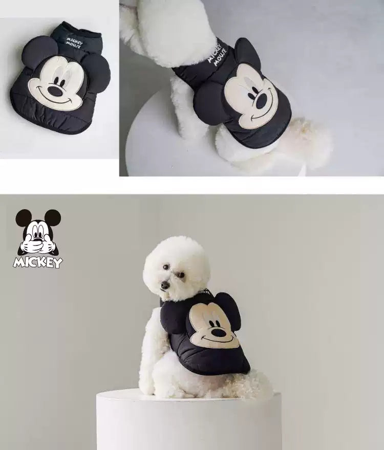 Mickey Pattern Pet Cotton Coats