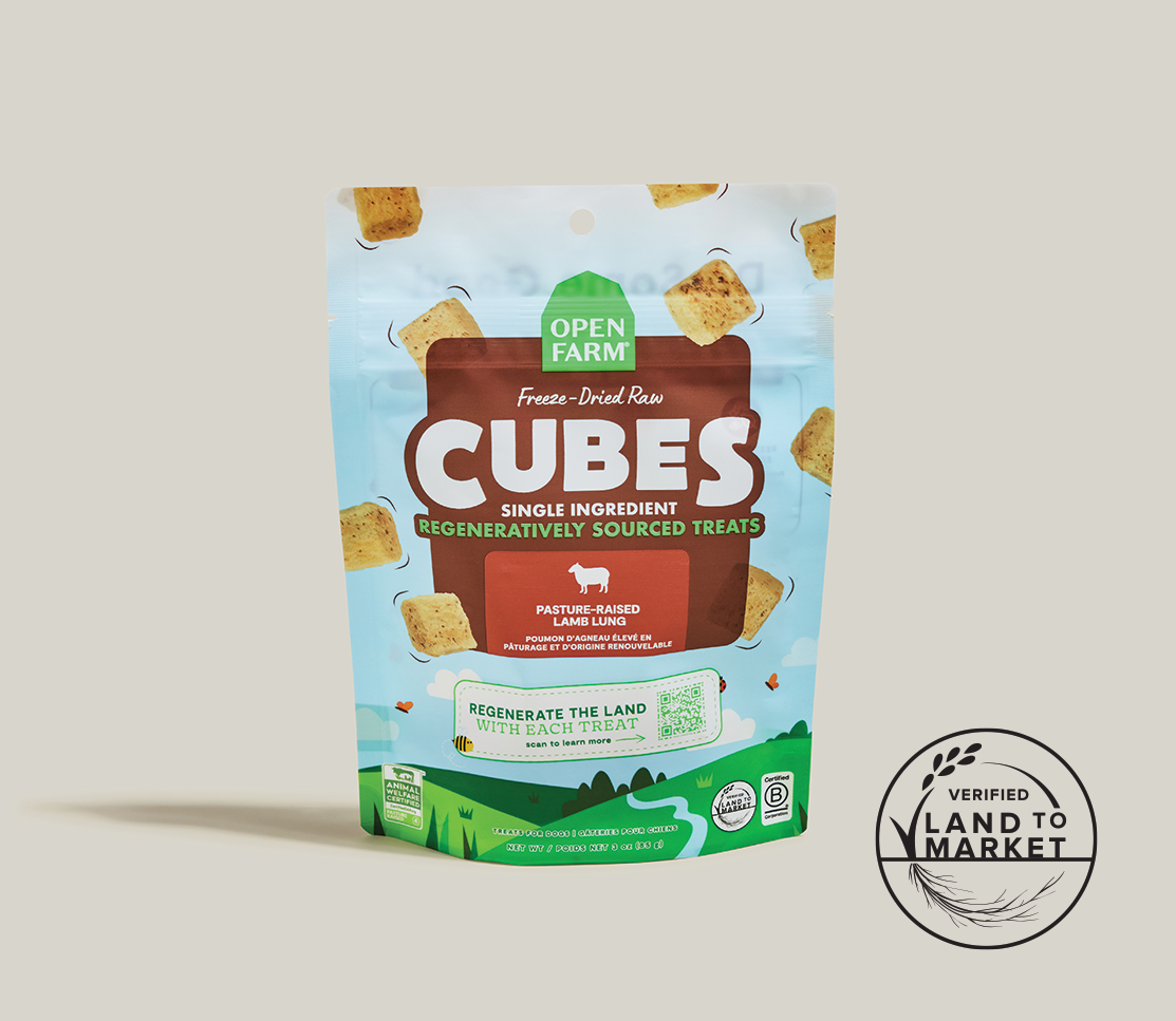Open Farm Freeze Dried Raw Regeneratively Sourced Lamb Lung Dog Treat