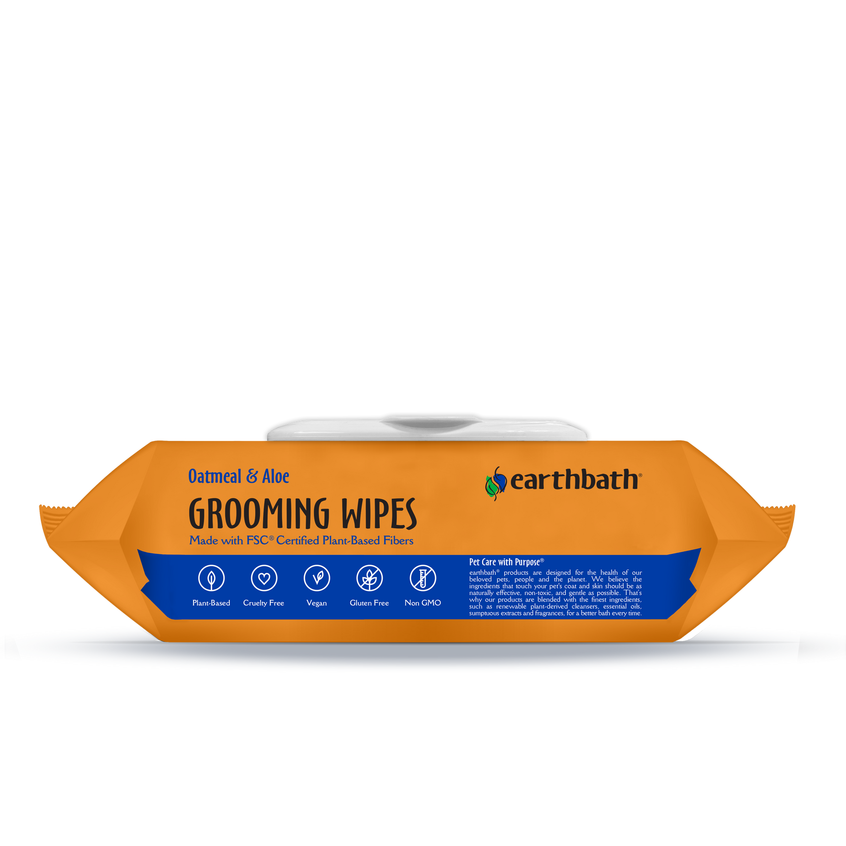 Earthbath Grooming Wipes - Vanilla & Almond - 100 Wipes