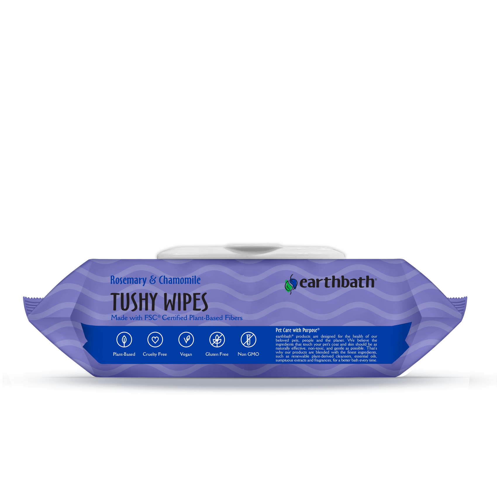 Earthbath Tushy Wipes - Rosemary & Chamomile - 100 Wipes
