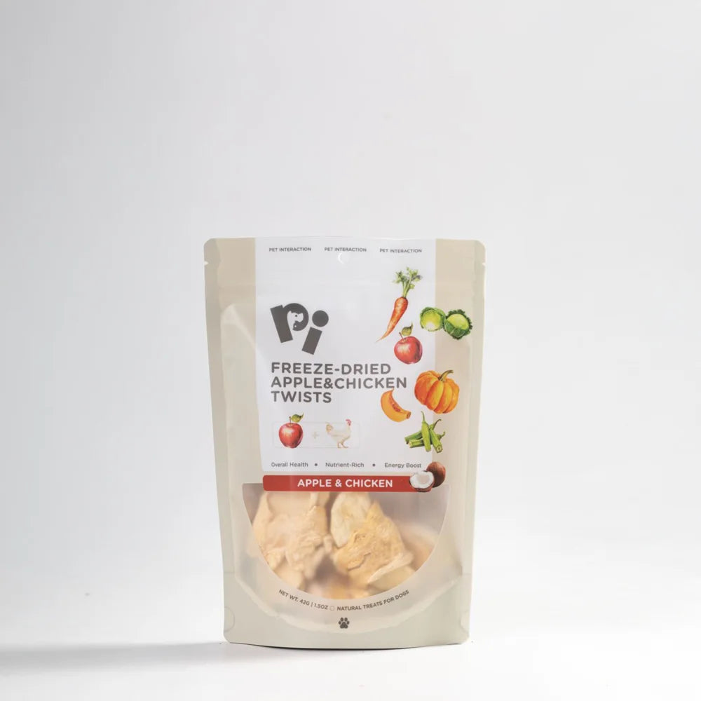 PI Freeze-Dried Apple & Chicken Twists For Dog - 35g