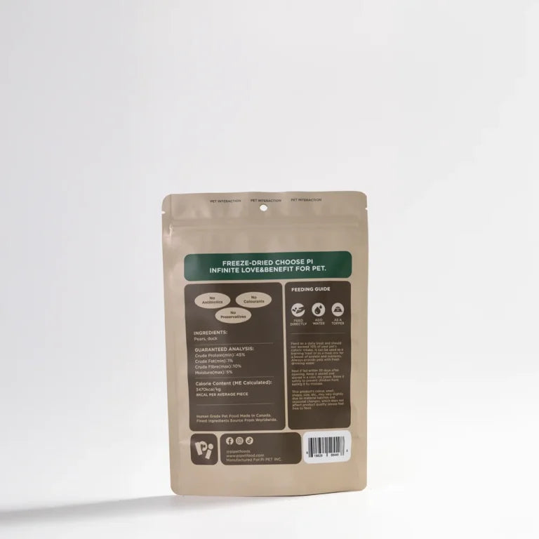 PI Freeze-Dried Pear & Duck Twists For Dog - 35g
