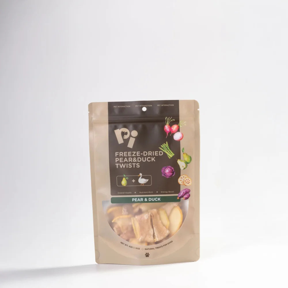 PI Freeze-Dried Pear & Duck Twists For Dog - 35g