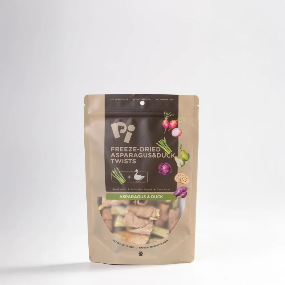 PI Freeze-Dried Asparagus & Duck Twists For Dog - 35g