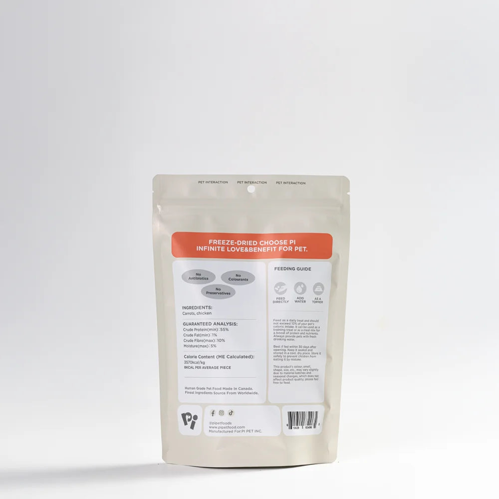 PI Freeze-Dried Pumpkin & Chicken Twists For Dog - 35g