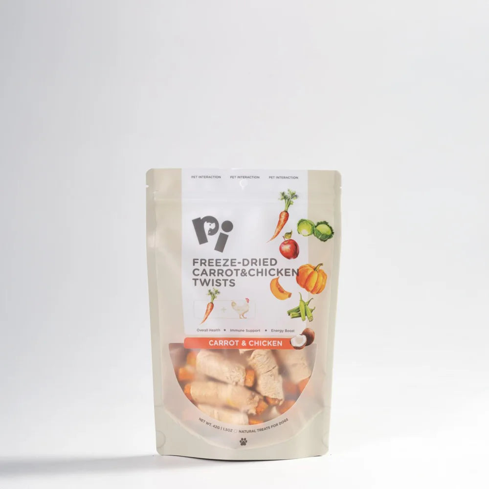 PI Freeze-Dried Pumpkin & Chicken Twists For Dog - 35g