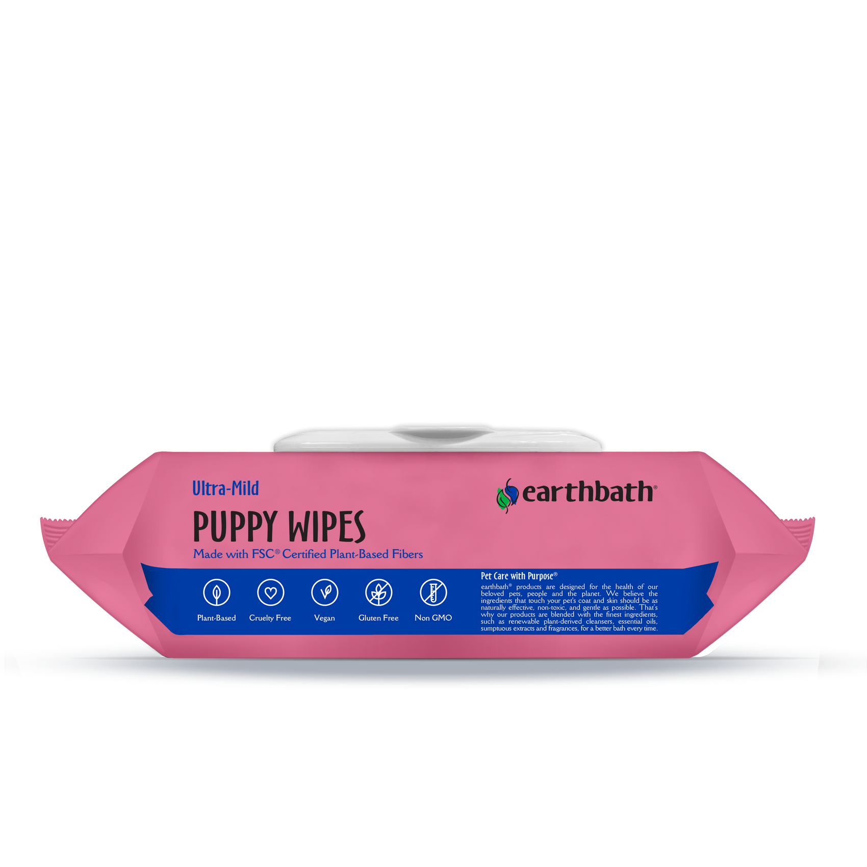 Earthbath Puppy Wipes - Wild Cherry - 100 Wipes
