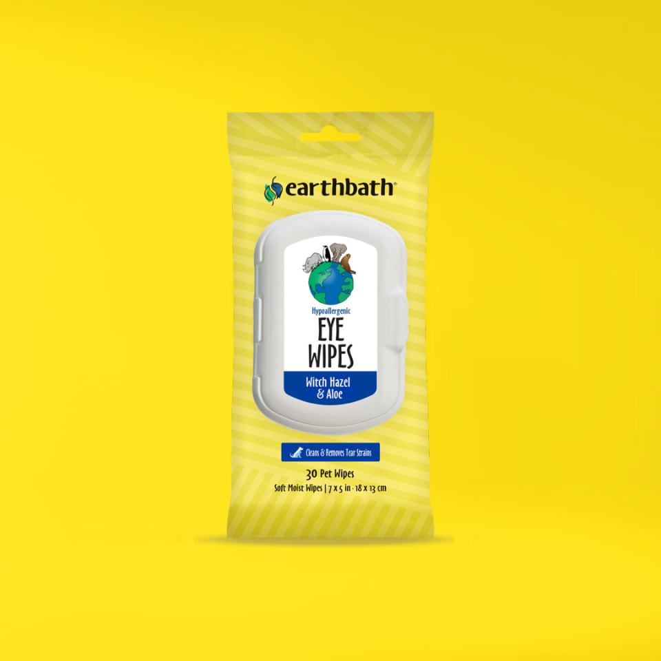 Earthbath Hypoallergenic Eye Wipes - Clean & Removes Tear Stains - 30 Wipes