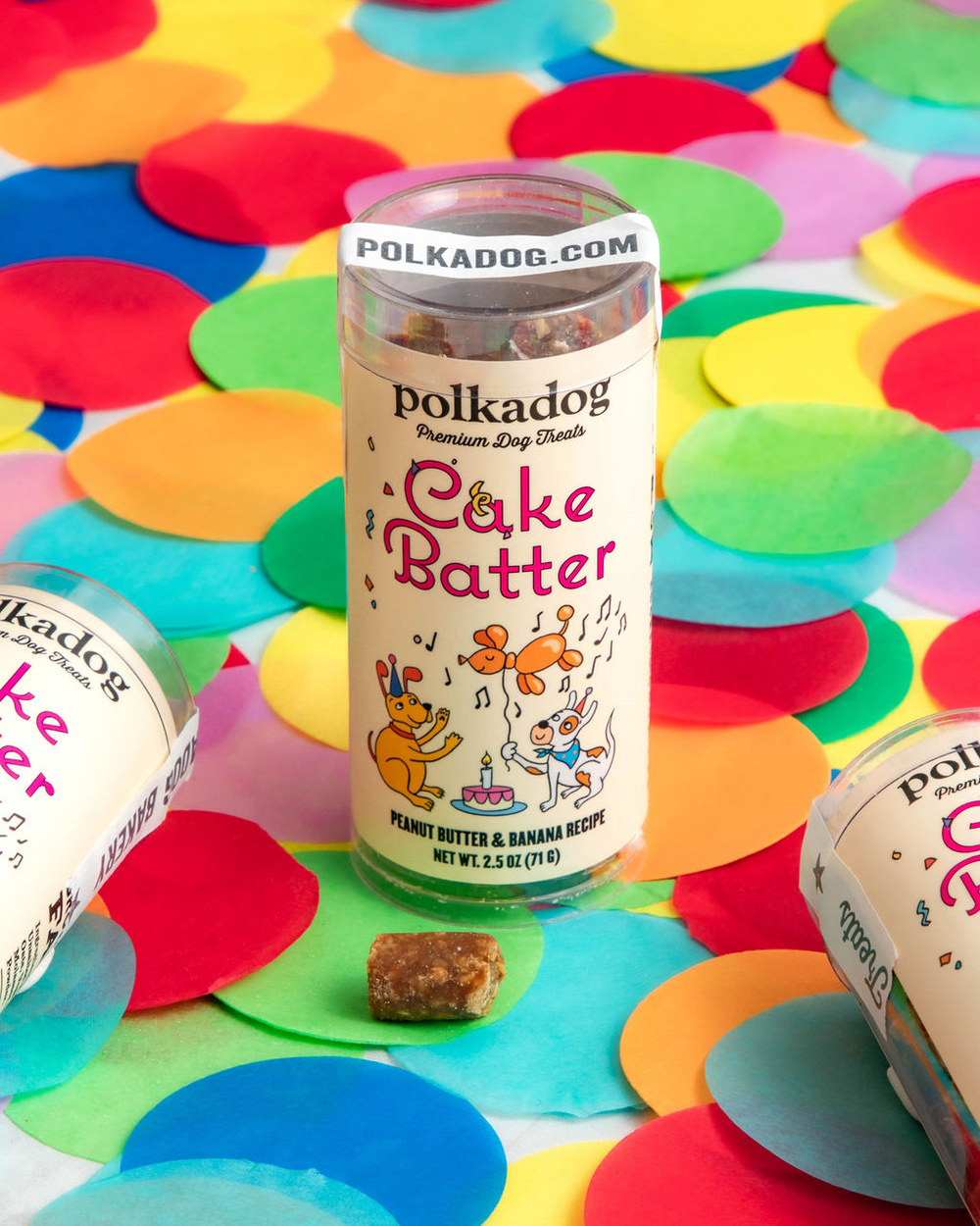 Polkadog Cake Batter Mini Tube Treats For Dog
