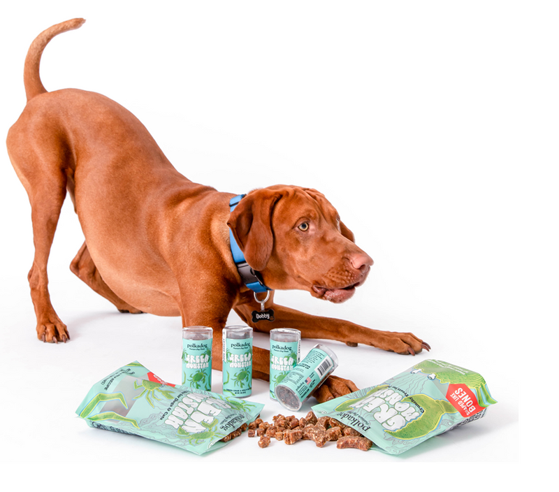 Polkadog Green Monster Mini Treats Tube For Dog & Cat