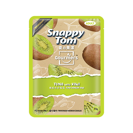 Snappy Tom Gourmers Wet Food For Cat - Tuna with Kiwi