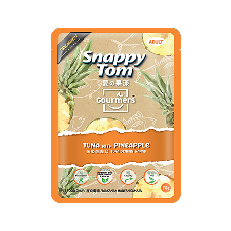 Snappy Tom Gourmers Wet Food For Cat - Tuna with Apple Pineapple