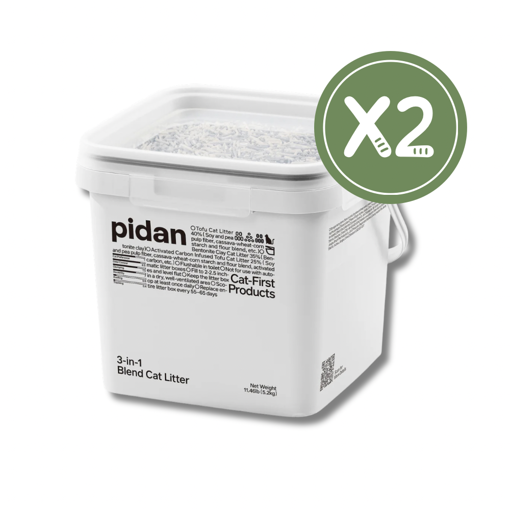 Pidan 3-in-1 Blend Tofu Cat Litter Combo( 5.2kg*2 Pails)