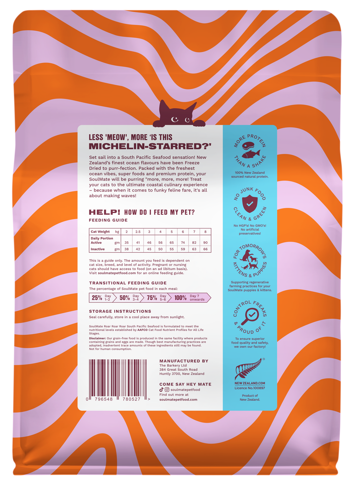 Soulmate South Pacific Seafood Salmon & Tuna Freeze-Dried Cat Food