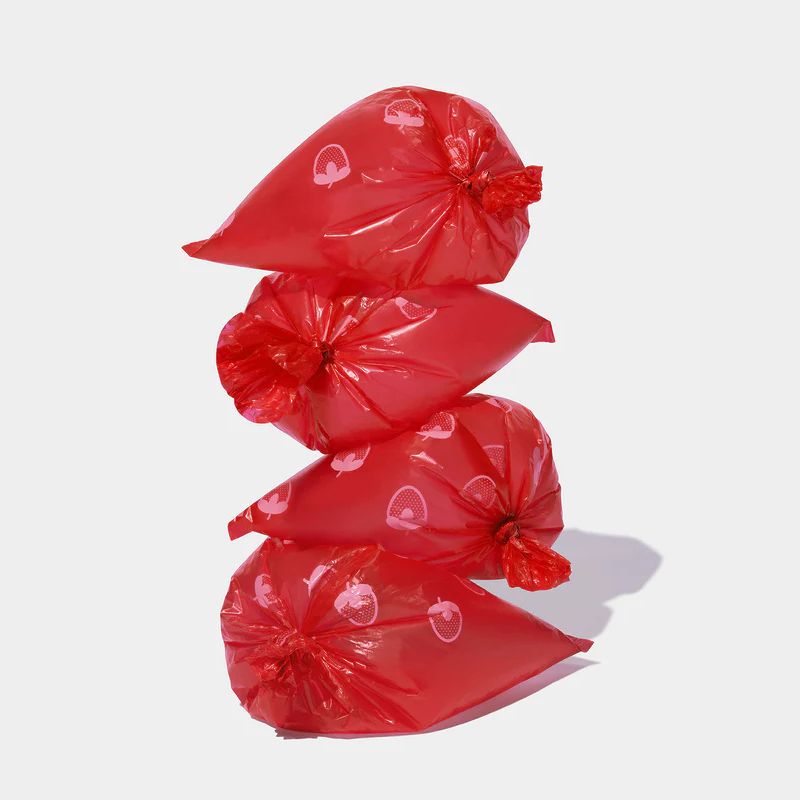 Vetreska Strawberry Pet Poop Bags & Dispenser