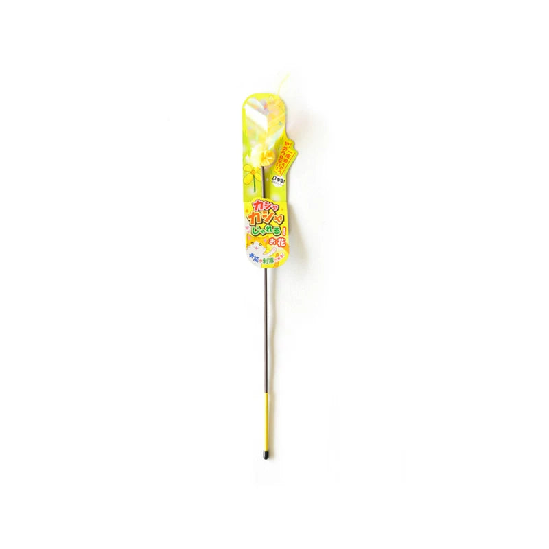 Petzroute Interactive Cat Teaser Toy - Yellow Flower