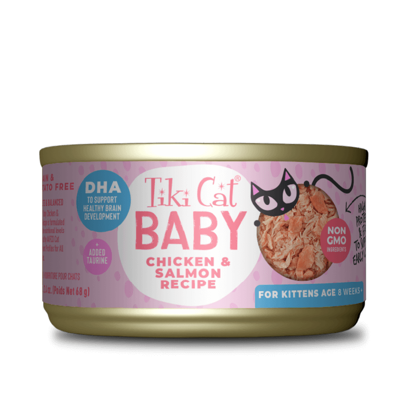 Tiki Cat Baby Shreds Variety Pack Wet Kitten Food - For Kittens Age 8+ Weeks