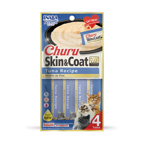 Inaba Churu Skin & Coat Cat Treat - Tuna Recipe