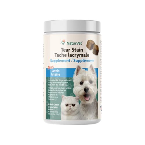 Naturvet Tear Stain Supplement Plus Lutein For Dog & Cat - 60ct